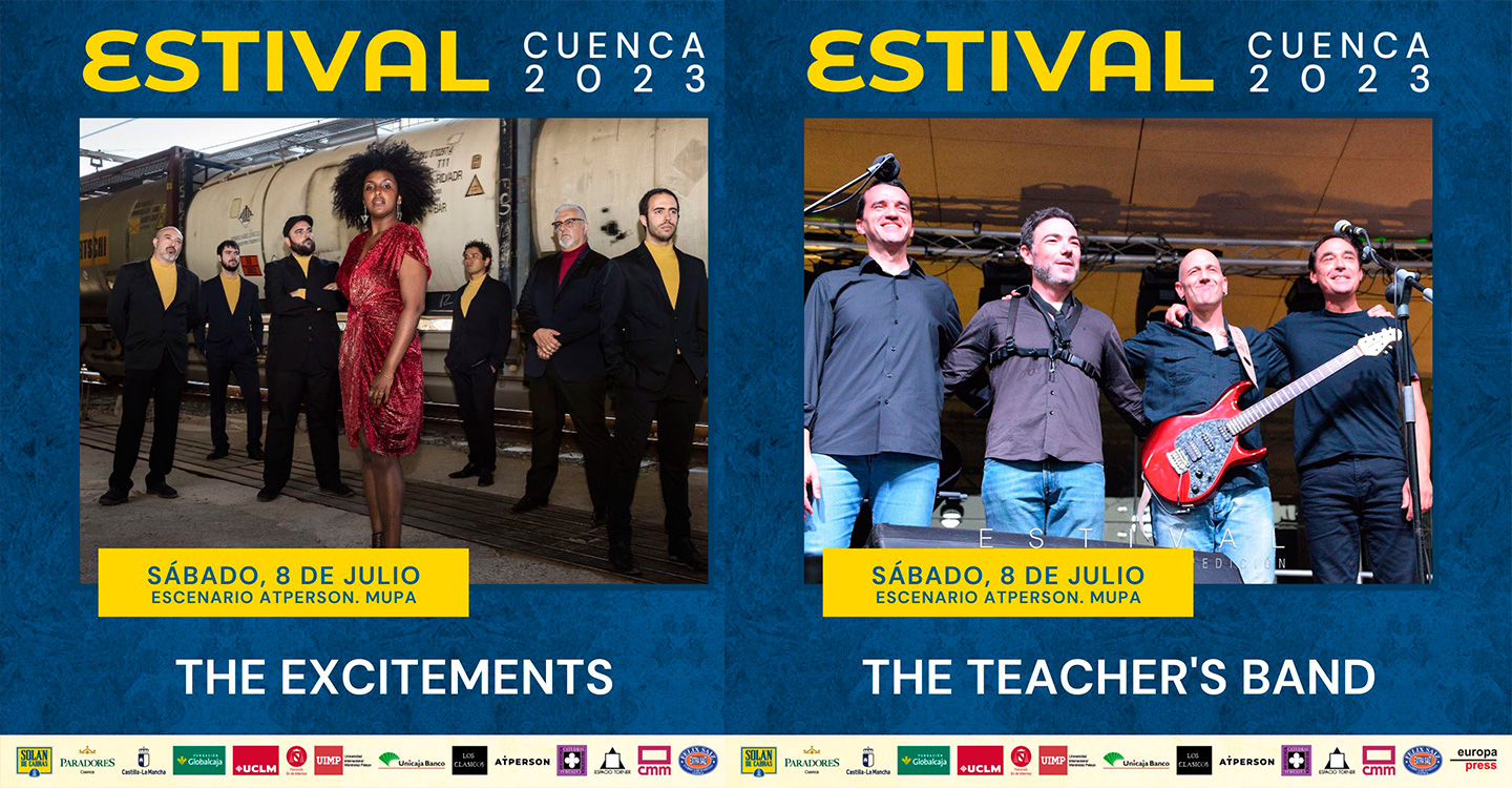 The Excitements y The Teacher´s Band, Soul y R&B entre dinosaurios en Estival Cuenca 23 el sábado 8 de julio