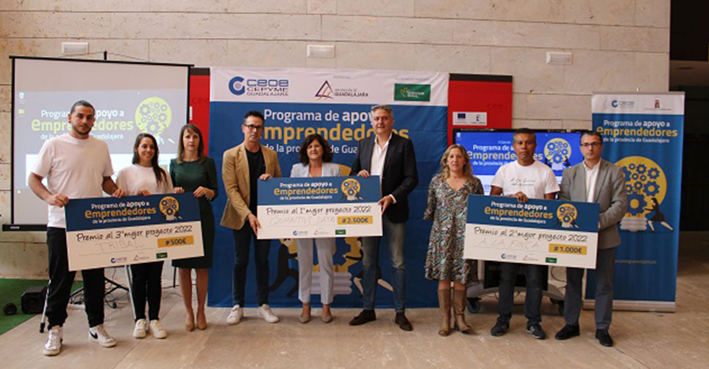 Eurocaja Rural participa en la entrega de premios del 'V Programa de Apoyo a Emprendedores de Guadalajara'