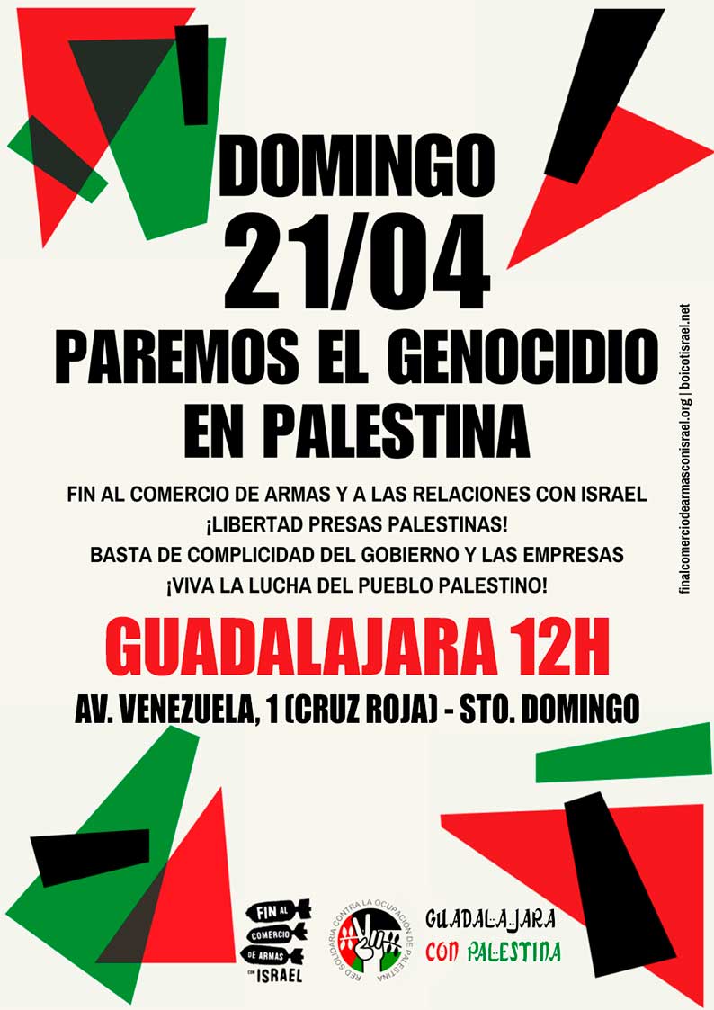 Guadalajara sale a las calles por Palestina.