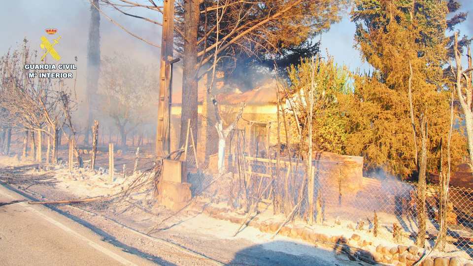 El Seprona detiene al supuesto autor del incendio de Valdepeñas de la Sierra en la provincia de Guadalajara ocurrido en el año 2022, tras una compleja investigación