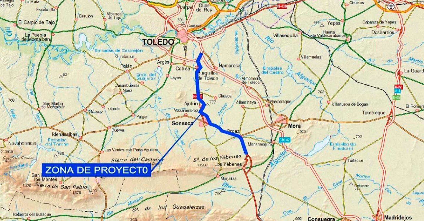 Mitma inicia las obras de mejora del drenaje entre los PP.KK. 0+500 y 2+080 de la carretera TO-23 en la provincia de Toledo

