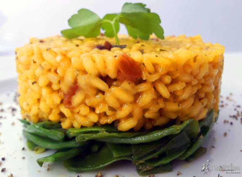 Arroz Setas deshidratadas tirabeques