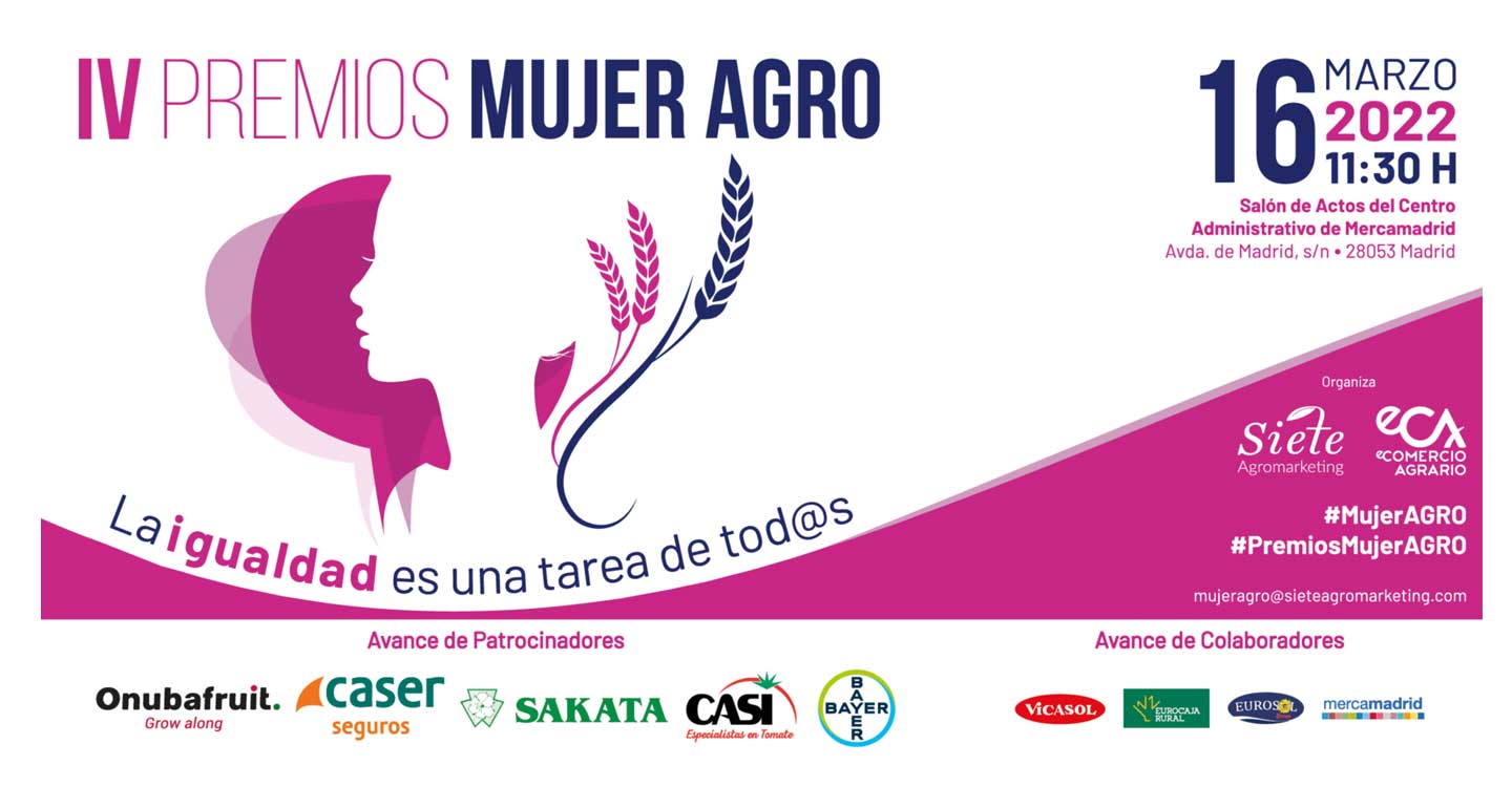 Caser Seguros, Eurocaja Rural y Eurosol se suman al patrocinio y colaboración de los IV Premios Mujer AGRO