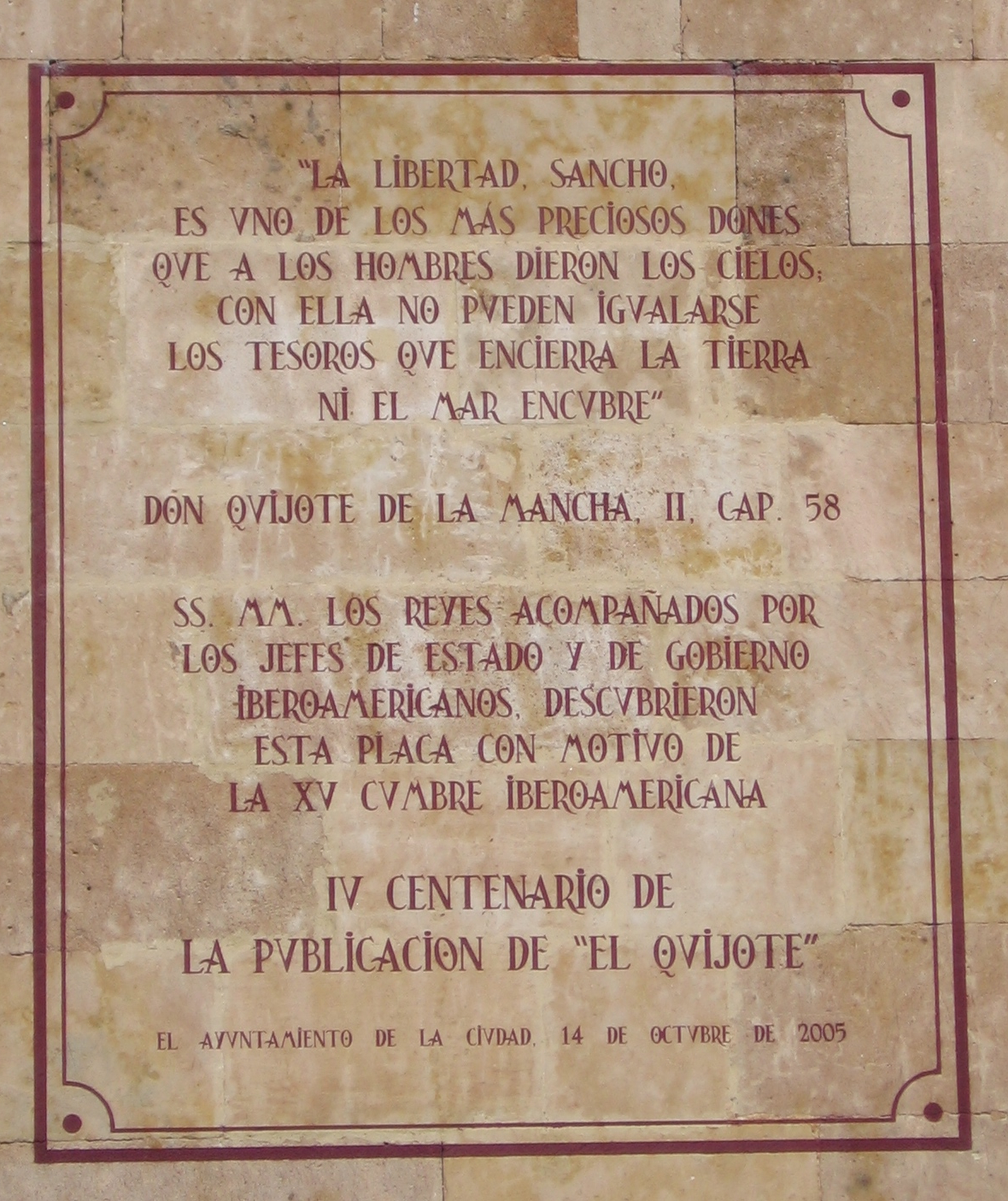 Cervantes en Salamanca