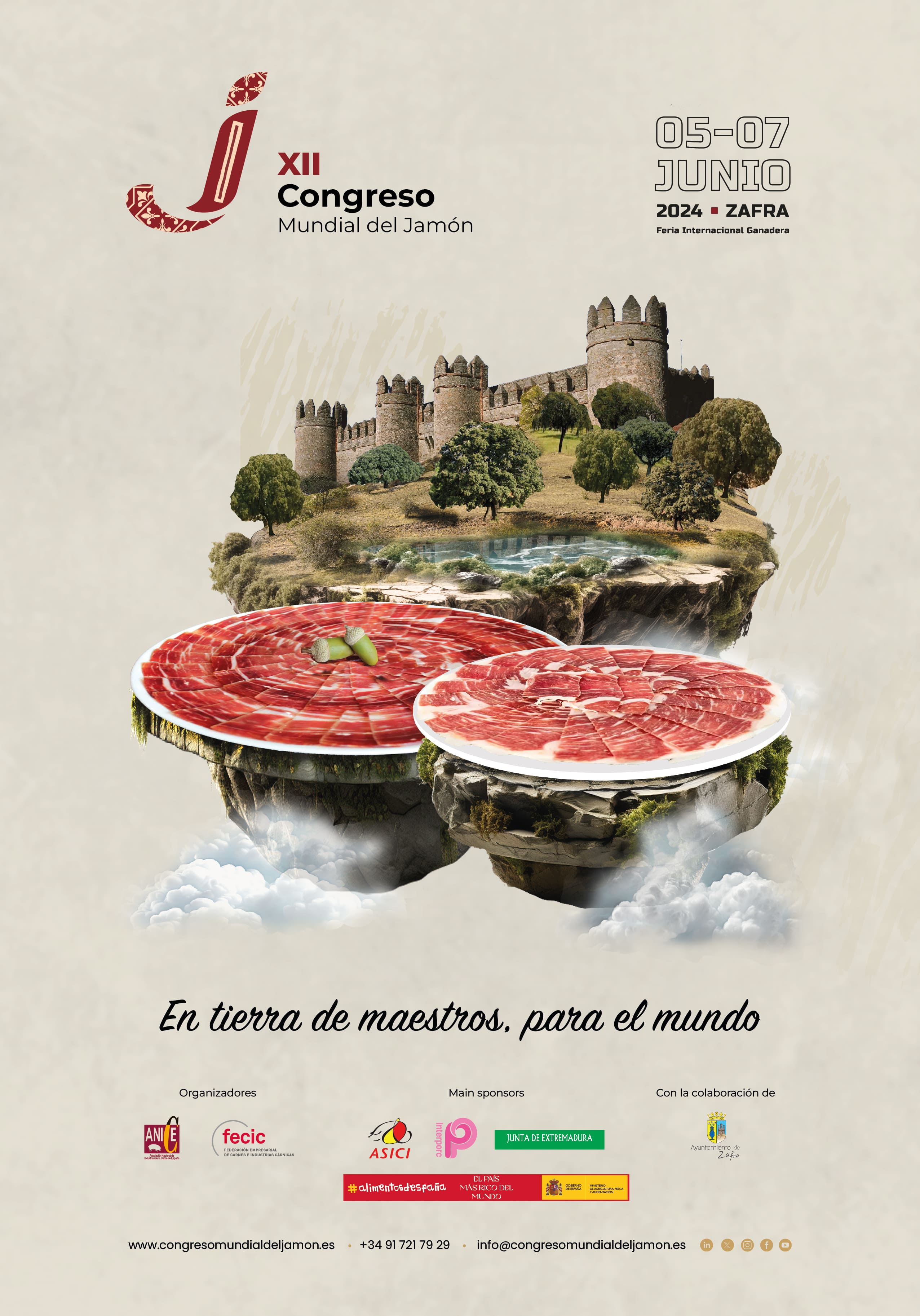 El Congreso Mundial del Jamón presenta su duodécima edición en Zafra 