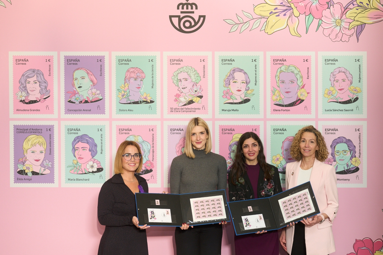 Correos celebra el Día Internacional de la Mujer con la presentación de un nuevo sello de la colección #8MTodoElAño 