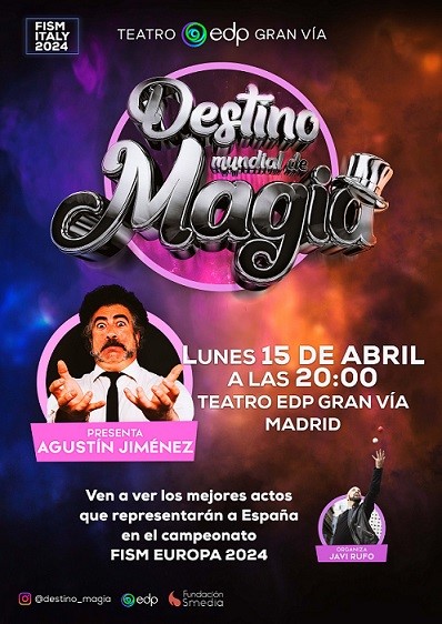 Destino Mundial de Magia 2024 doblará la ilusión pisando los escenarios de Madrid y Barcelona