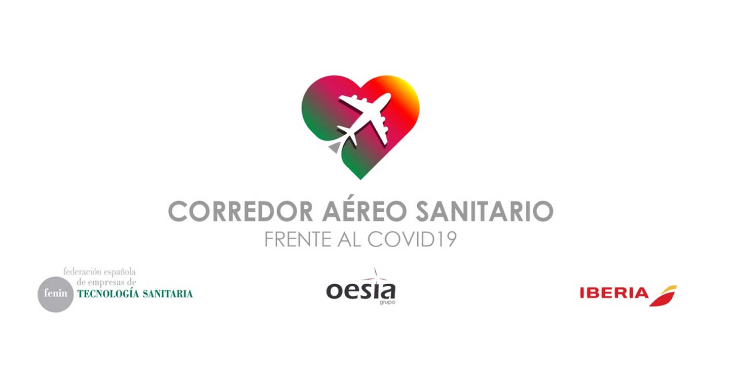 El segundo avión del Corredor Aéreo Sanitario trae otras 30 toneladas de material para hospitales 