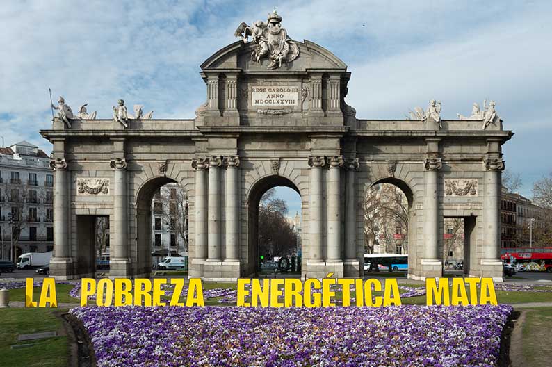 Greenpeace : Decenas de organizaciones llaman a una concentración este domingo por el derecho a la energía limpia para acabar con la pobreza energética