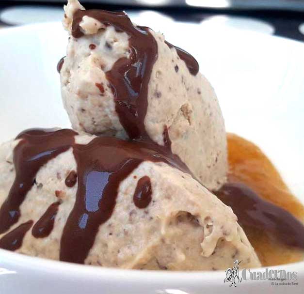 Helado de setas shiitake 