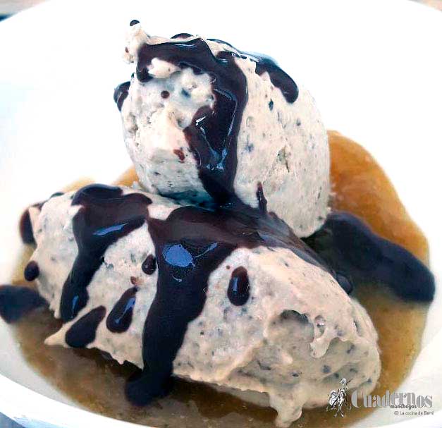 Helado de setas shiitake 