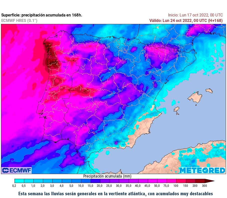 Llegan los ábregos: se esperan lluvias cuantiosas en varias zonas de España