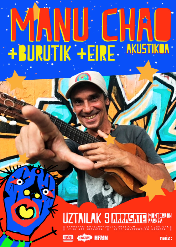 Manu Chao vuelve al País Vasco siete años después