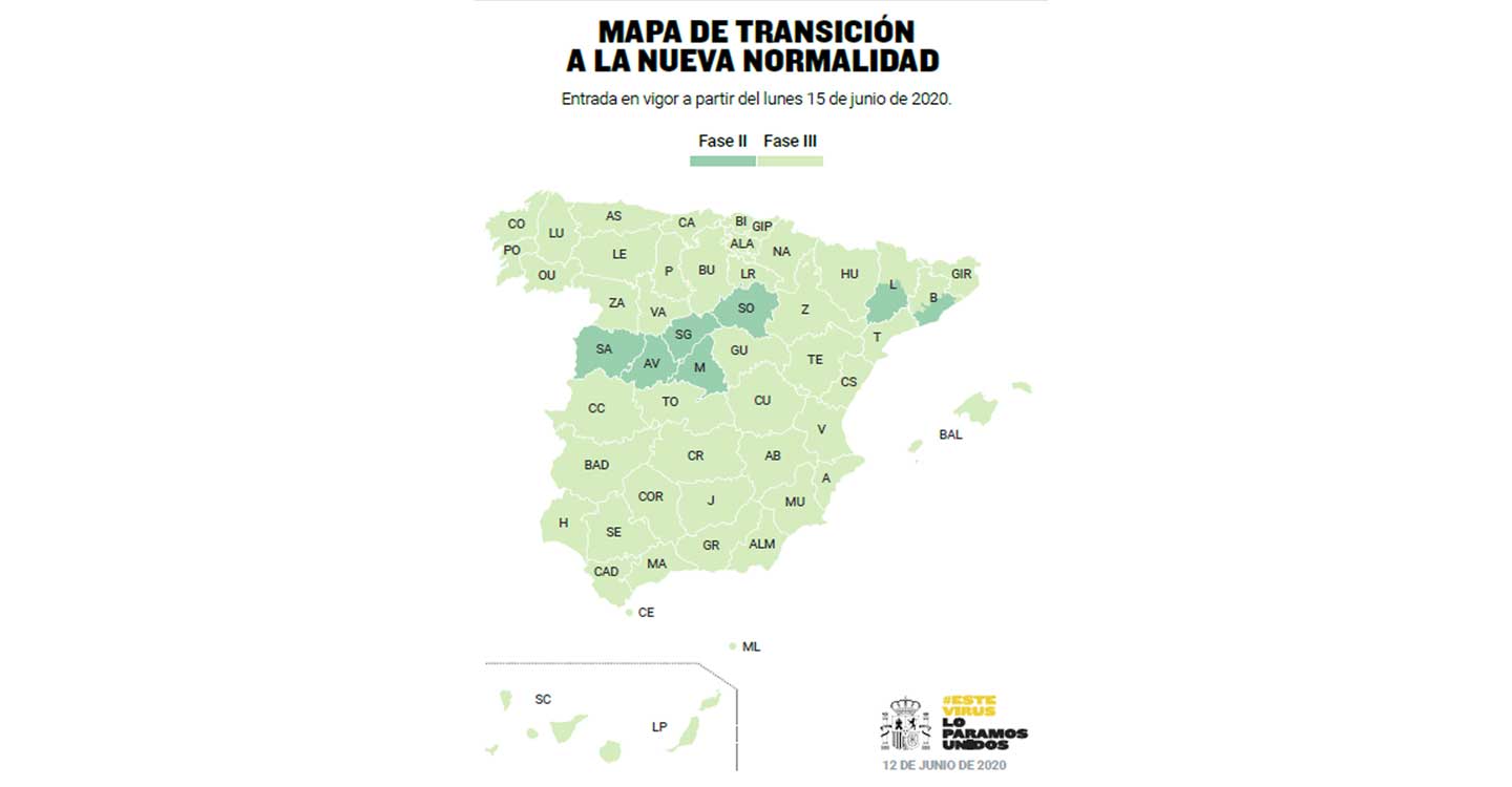 Tres de cada cuatro ciudadanos podrán retomar las actividades recogidas en la fase 3 el próximo lunes