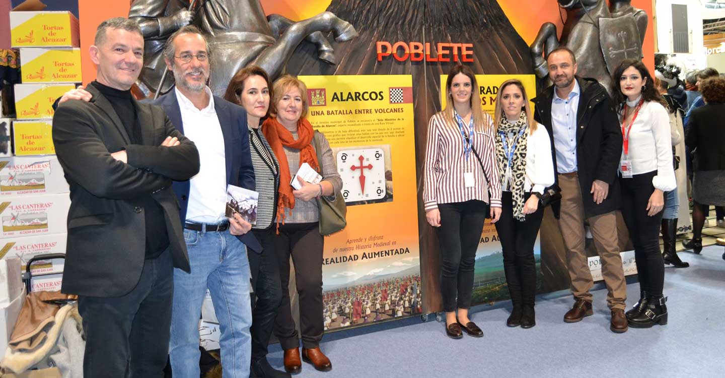 Poblete participa en FITUR con “Una batalla entre volcanes”, una experiencia virtual para revivir la Batalla de Alarcos y observar volcanes en erupción