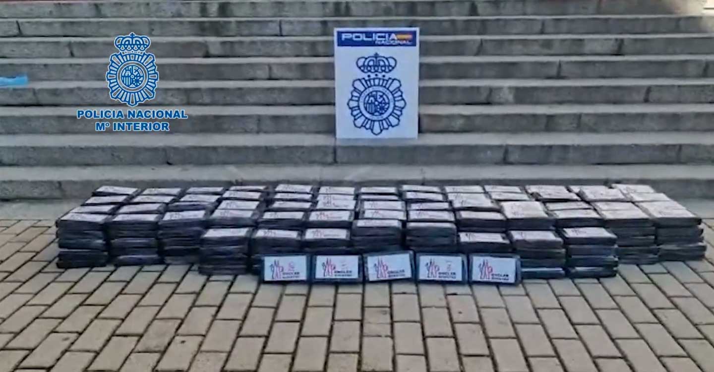 La Policía Nacional desarticula en Madrid una organización dedicada al tráfico de drogas e interviene casi 300 kilos de cocaína