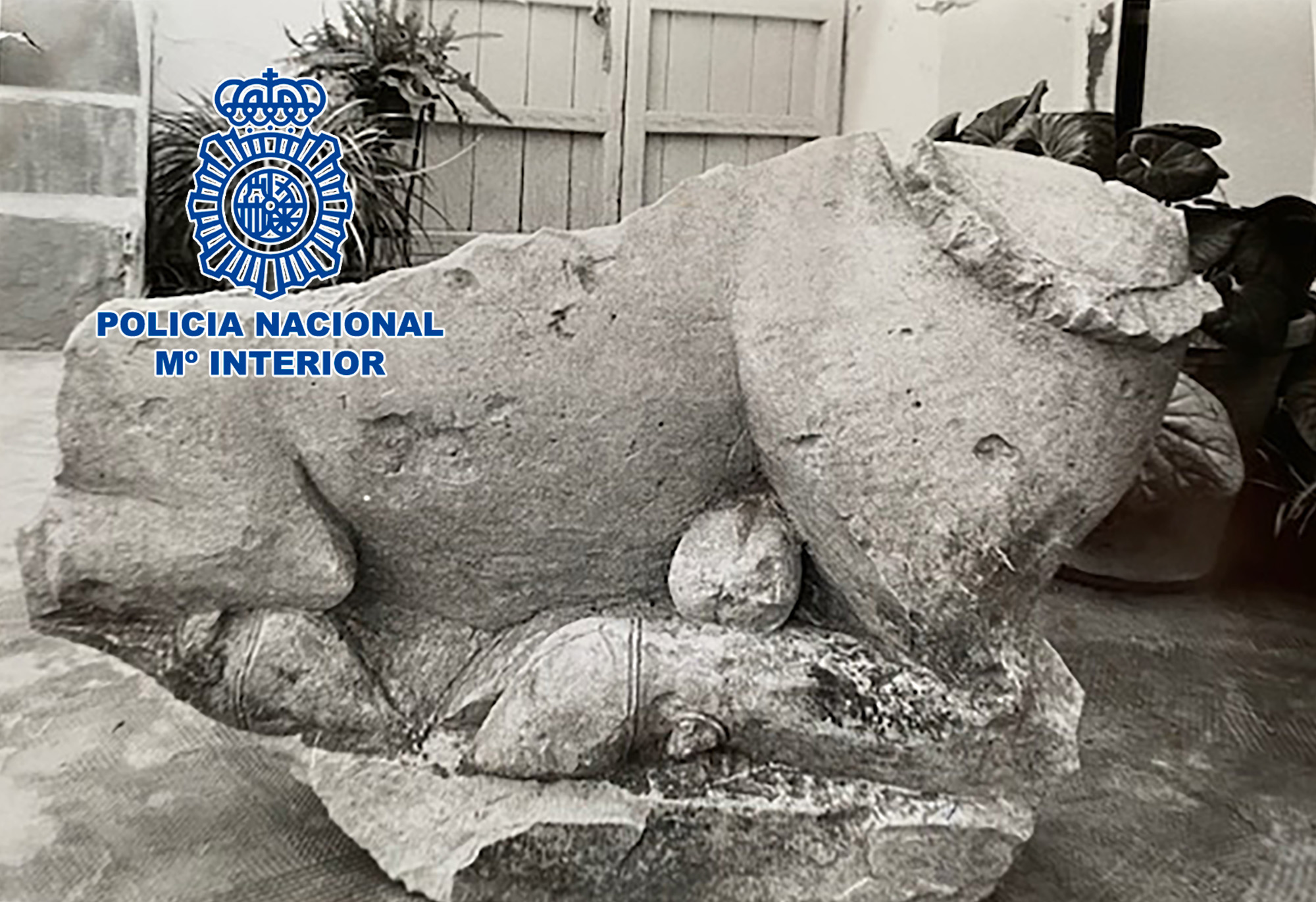 Policia Nacional recupera escultura origen ibero