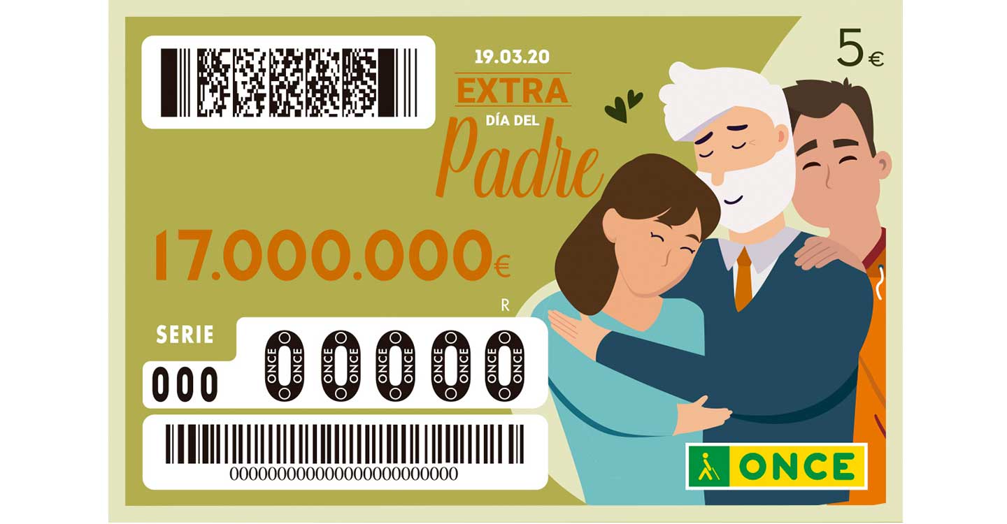 El sorteo Extraordinario del Día del Padre de la ONCE aplazado por la pandemia se celebra este domingo 21 de junio