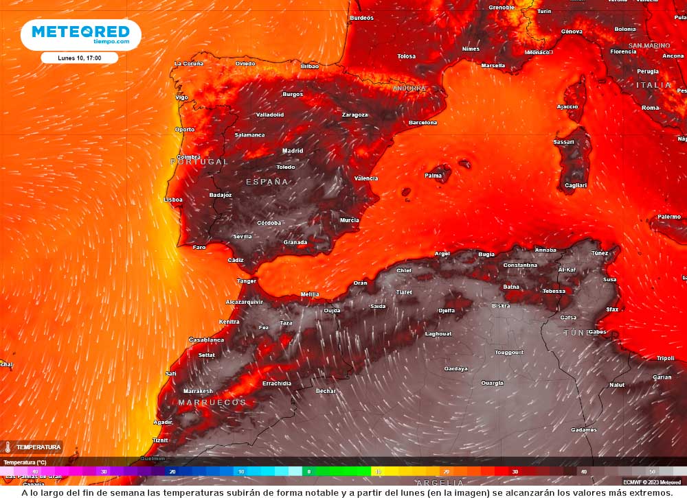 José Miguel Viñas advierte: “una dorsal africana podría traer los 45 ºC a España”