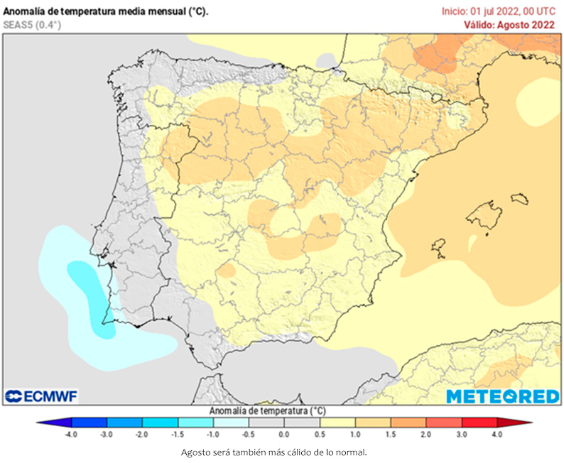 Agosto podría ser de nuevo muy cálido y prolijo en tormentas: la previsión del mes 