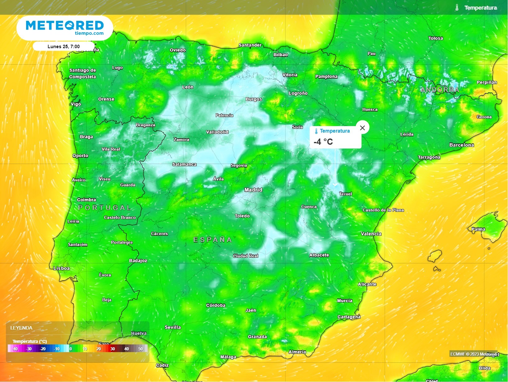 El tiempo de Nochebuena y Navidad según Meteored: hielo, niebla y una DANA 