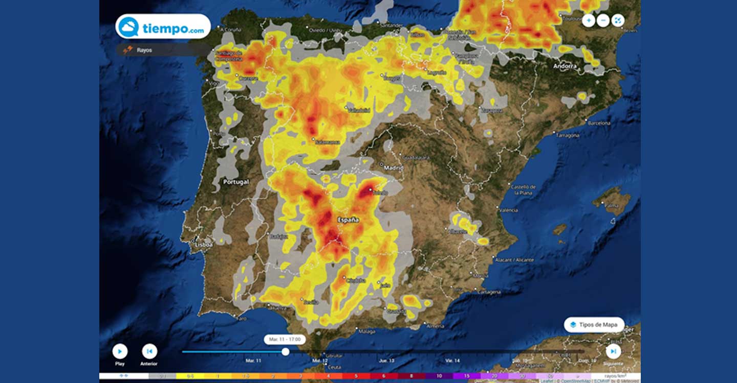 Llegan tormentas muy fuertes con granizo causadas por una DANA