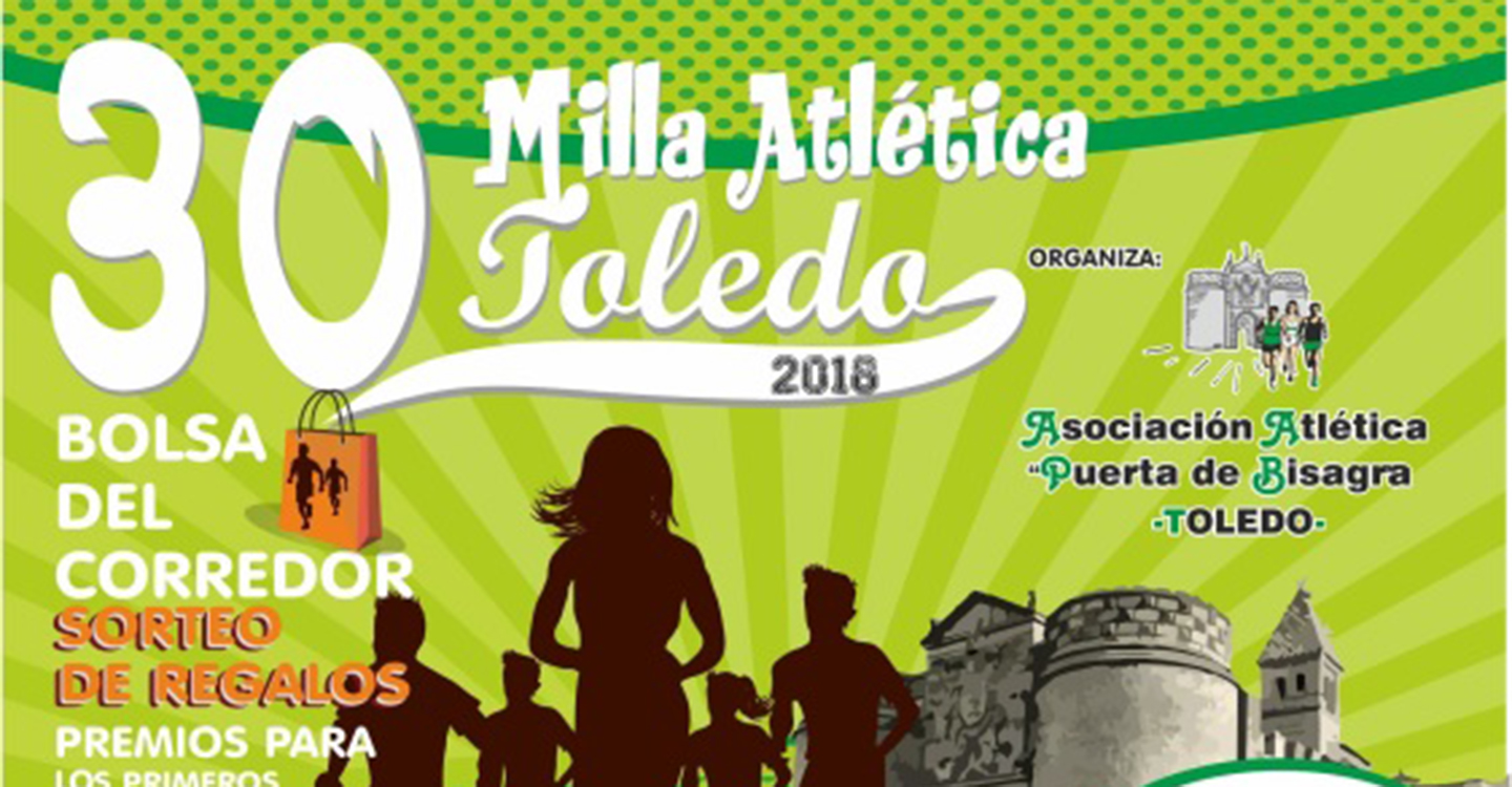 La Milla Atlética de Toledo cumple tres décadas de historia y deporte con una nueva cita este sábado en el Paseo Merchán