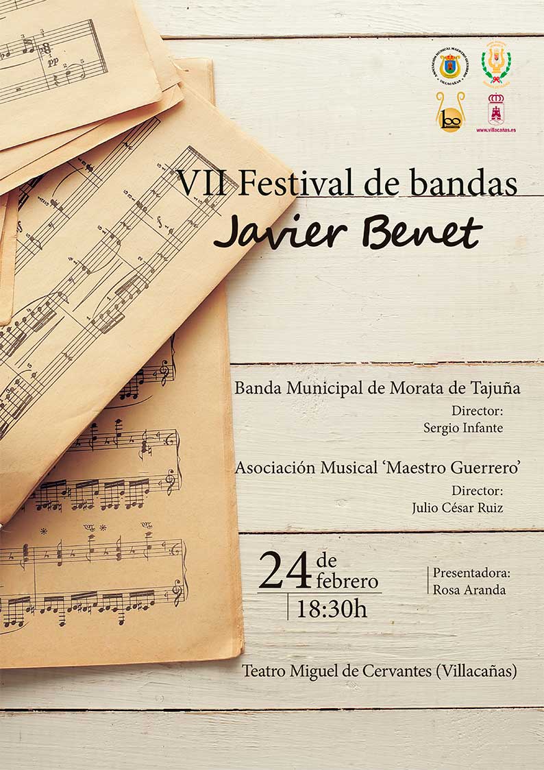 El Teatro Municipal “Miguel de Cervantes” acoge el VII Festival de Bandas “Javier Benet” 