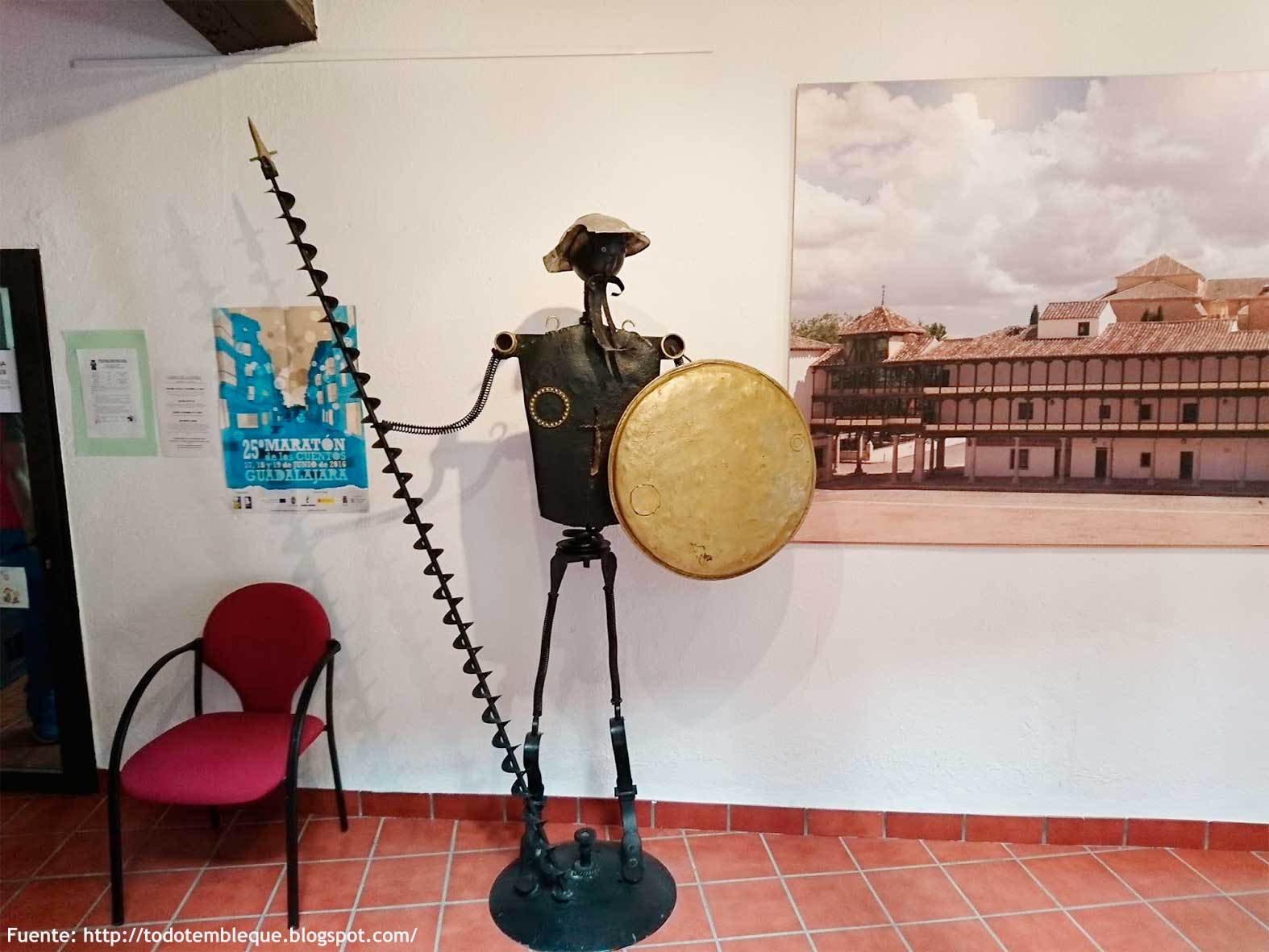 Estatua de Cervantes en Tembleque