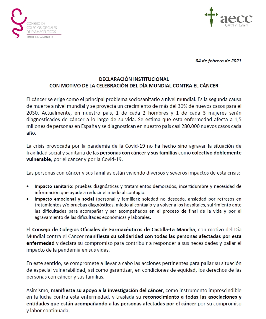 Manifiesto COFCAM