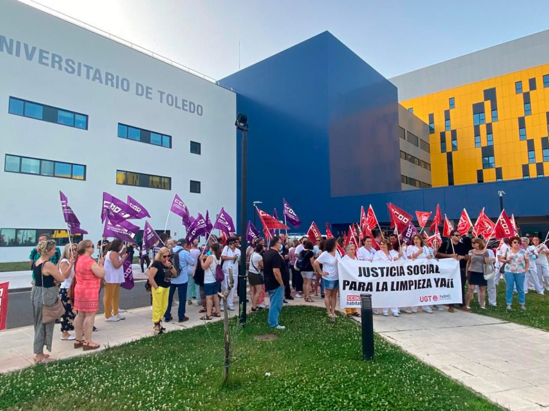 Las trabajadoras de la Limpieza y de la Ayuda a Domicilio de Toledo inician movilizaciones y se encaminan a la huelga por su convenio colectivo