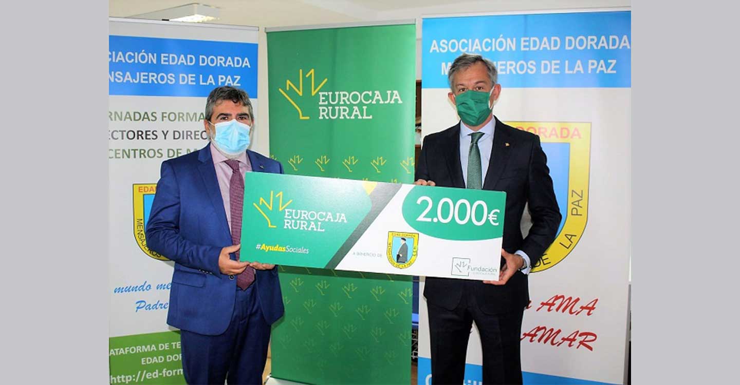 Edad Dorada Mensajeros de la Paz invertirá la 'Ayuda Social' de Fundación Eurocaja Rural en Equipos de Protección Individual para sus residencias