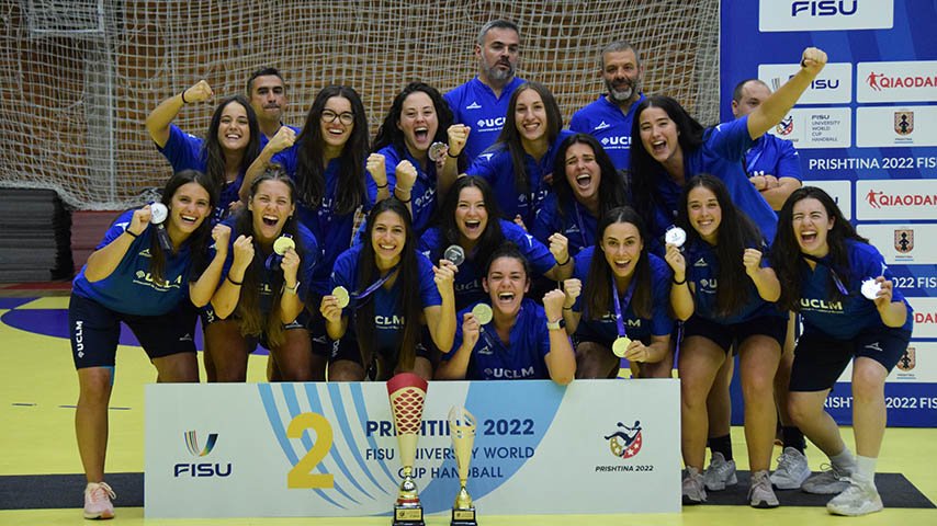 Los equipos de la UCLM, plata y bronce en la Copa del Mundo Universitaria de Balonmano 2022 