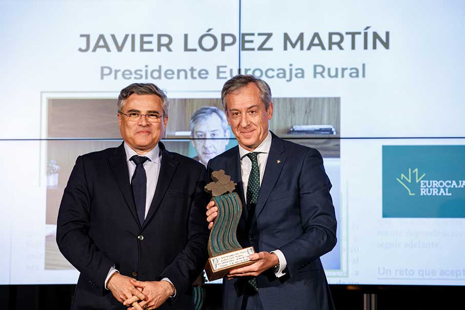 Eurocaja Rural, reconocida como entidad financiera de referencia en los premios 'I Distinciones Río Tajo'