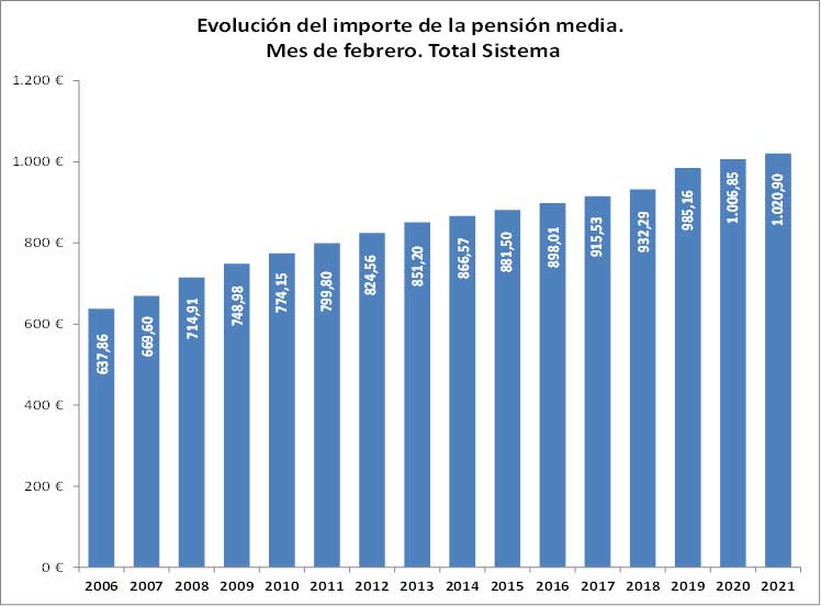 Importe pensión media