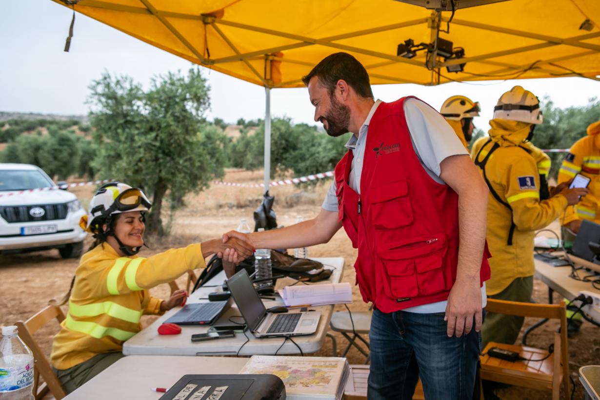 El Gobierno de Castilla-La Mancha informa de la favorable evolución del incendio forestal de Toledo