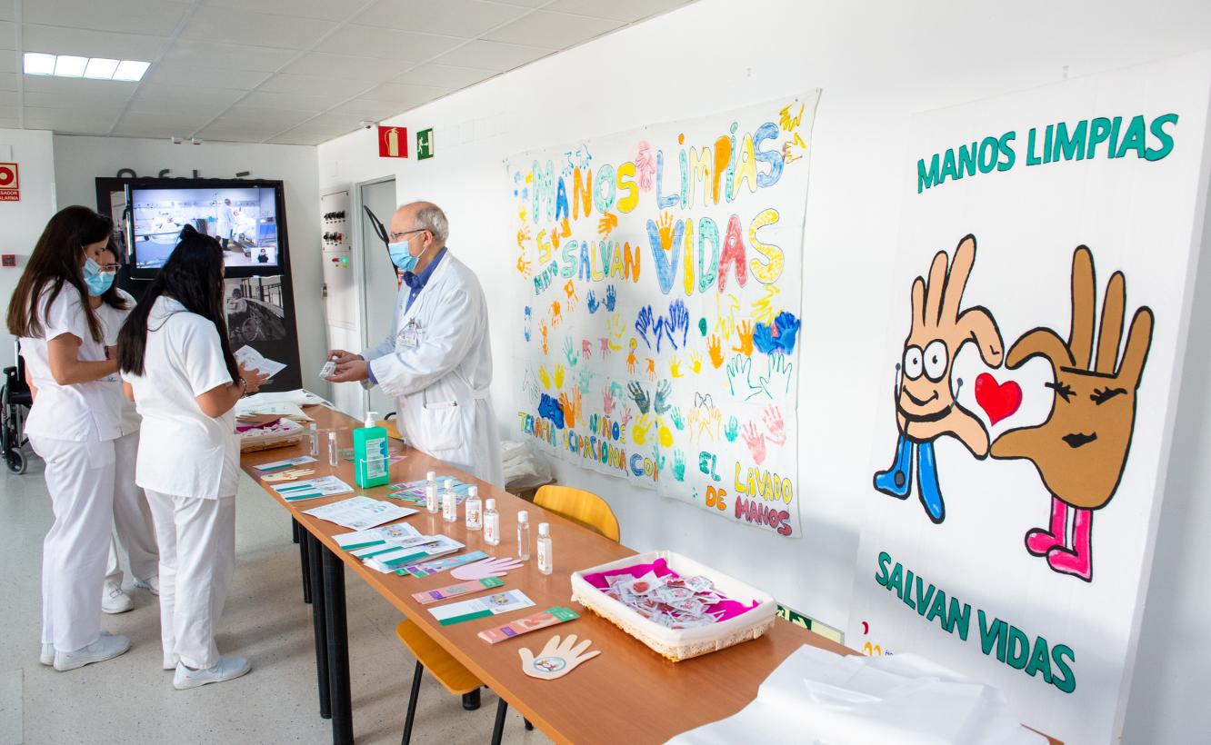 Los centros sanitarios de Castilla-La Mancha se suman a la campaña de concienciación sobre la importancia de la higiene de manos