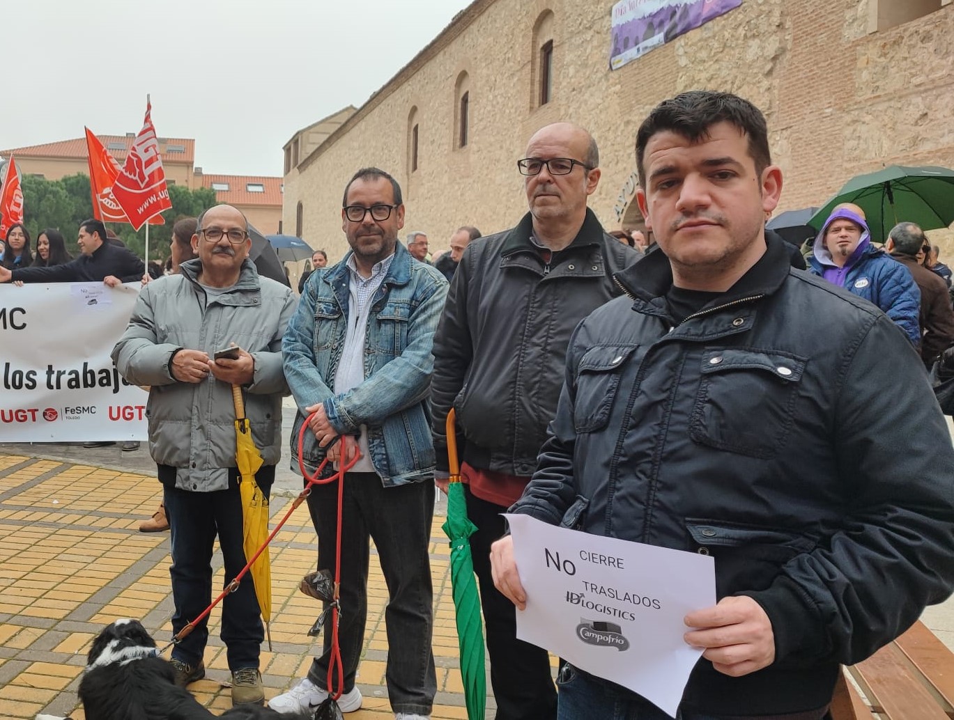 IU CLM asiste a la manifestación de Torrijos en apoyo a los trabajadores de Campofrío