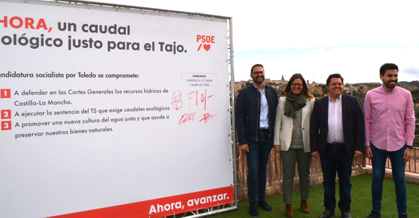 Los candidatos toledanos del PSOE se comprometen a recuperar el Tajo y acelerar el cambio en la política de agua