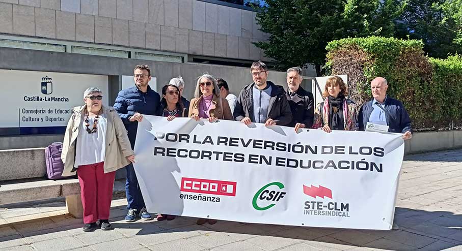 STE-CLM, CSIF, CCOO y el profesorado castellanomanchego se movilizan para la manifestación del 18 de mayo en Toledo