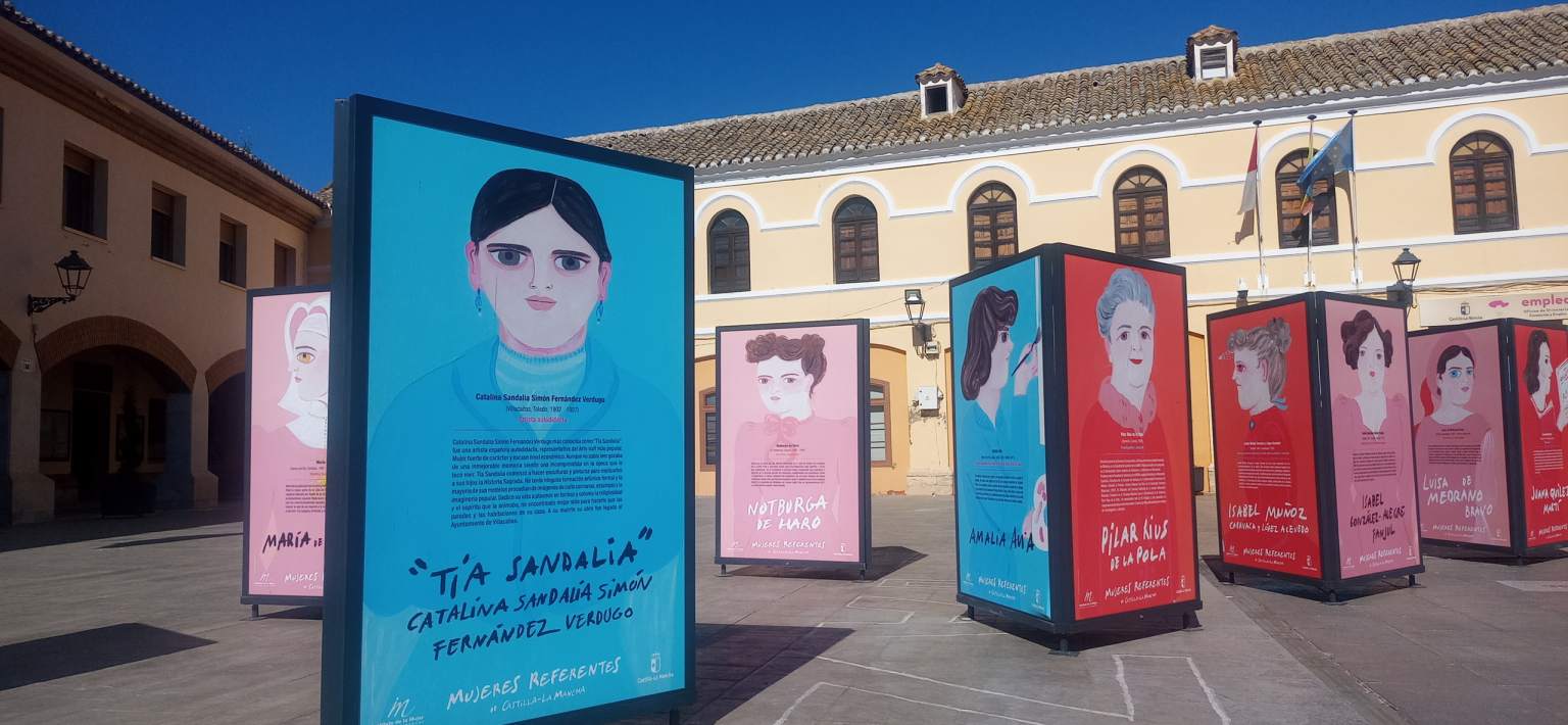 La exposición “Mujeres referentes de Castilla-La Mancha” del Instituto de la Mujer regional llega a Villacañas