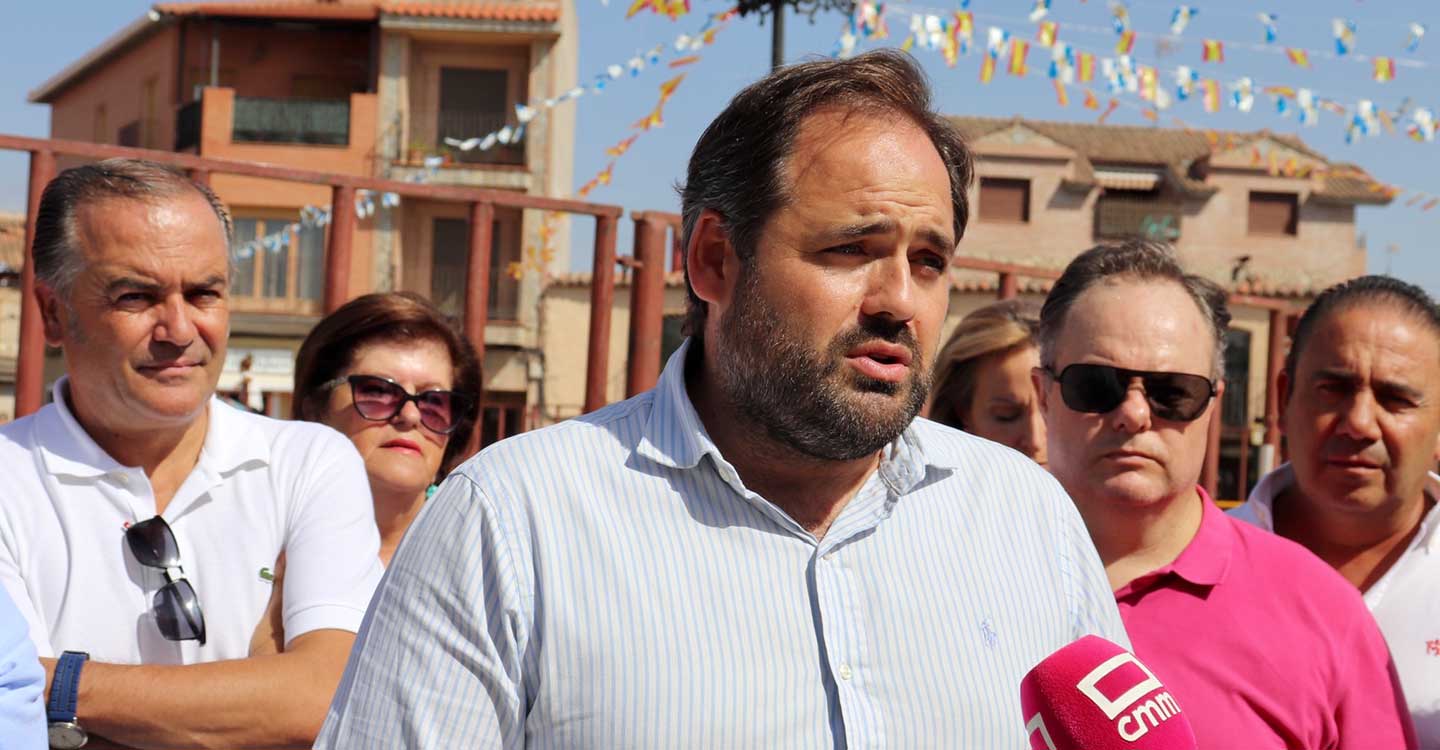 Núñez exige a Page deje de “estar callado y acobardado” ante Sánchez y le entregue el Pacto Regional por el Agua en el acto del PSOE del 9 de septiembre en Toledo
