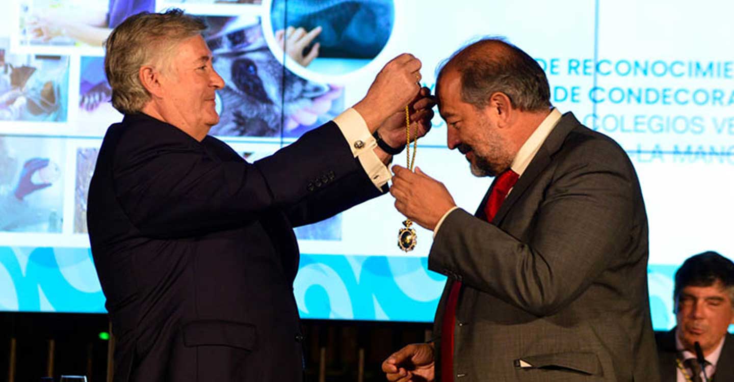 El rector de la UCLM recibe la Medalla de Oro del Consejo de Colegios de Veterinarios de Castilla-La Mancha