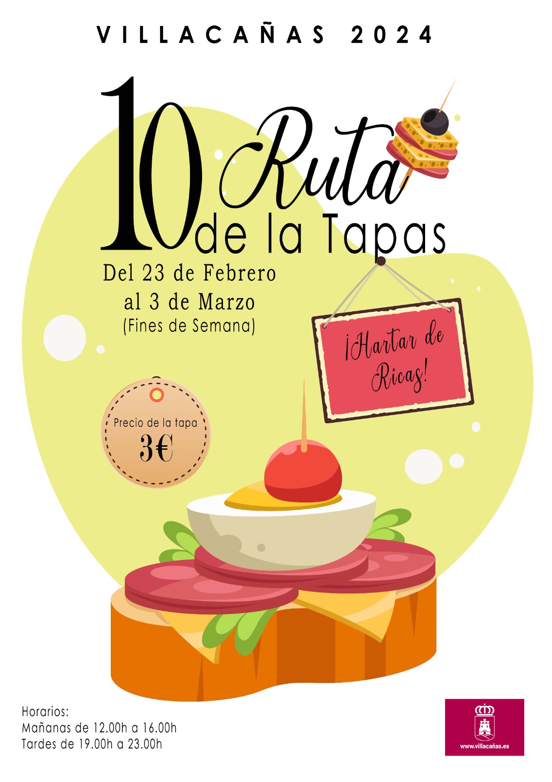 La décima Ruta de las Tapas se celebrará del 23 de febrero al 3 de marzo