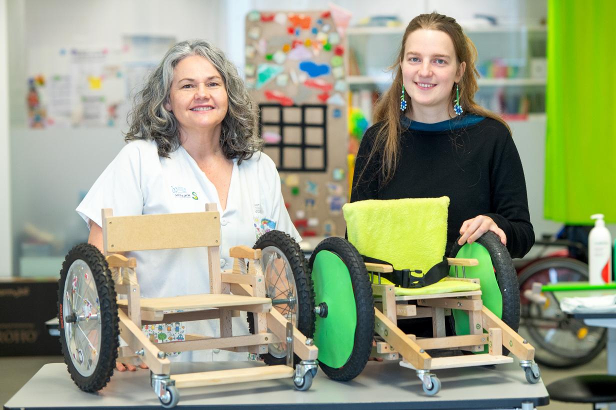 Terapia Ocupacional del Hospital de Parapléjicos colabora en un proyecto de ingeniería para la fabricación propia de una silla de ruedas infantil  