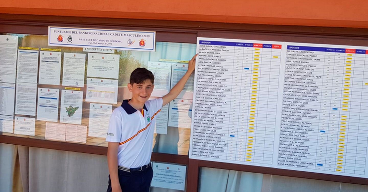 Notable papel de Raúl Aliaga en el Puntuable Nacional Cadete Masculino de Córdoba