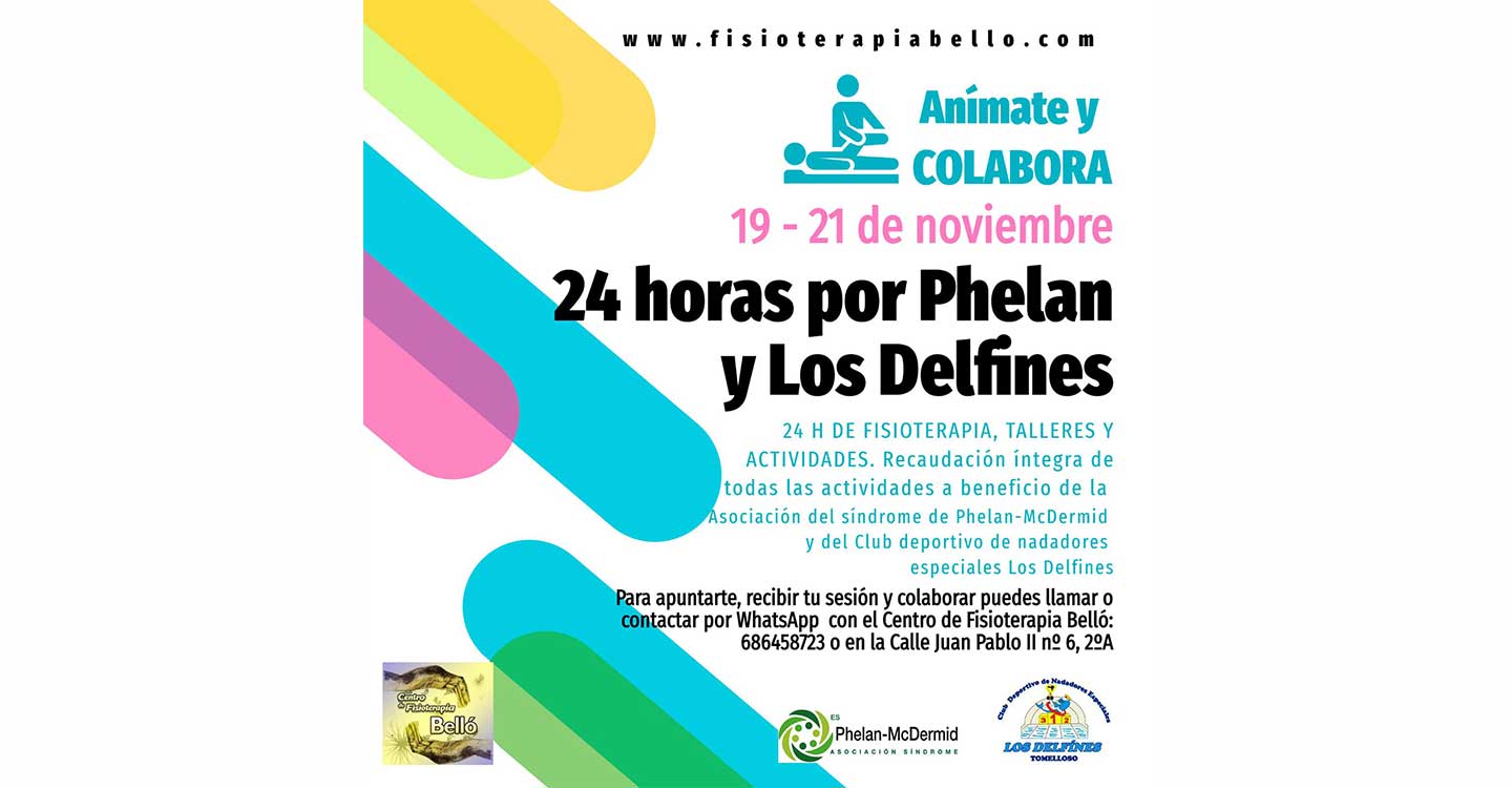 24 horas de fisioterapia, talleres y actividades a beneficio de la Asociación del síndrome de Phelan-McDermid y del Club Deportivo N. E. “Los Delfines