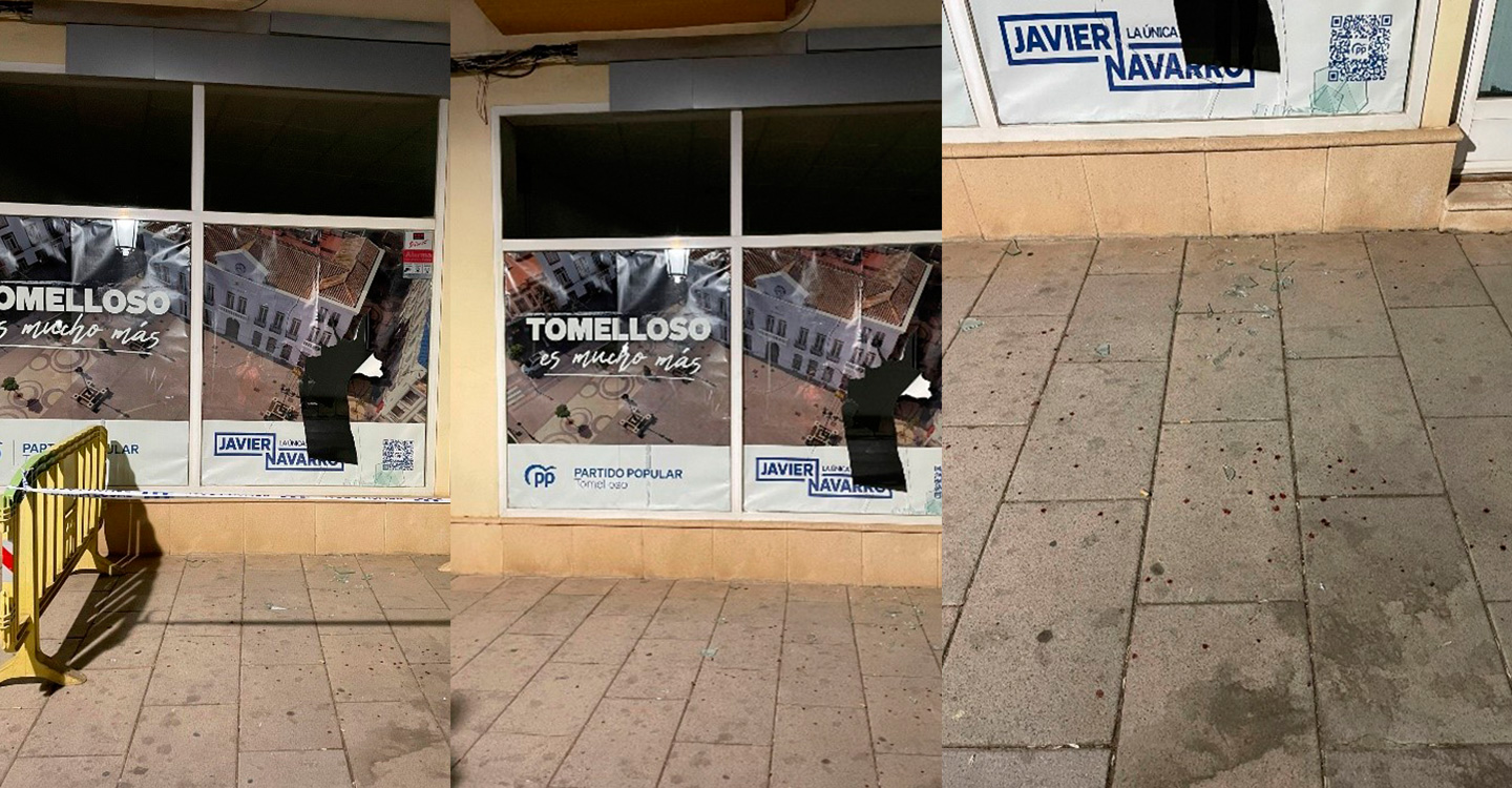El PP de Tomelloso denuncia los actos vandálicos sucedidos en una de sus sedes de campaña