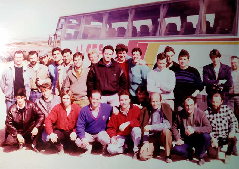 ¡Qué tiempos aquellos!, un grupo de agricultores de Tomelloso visitando explotaciones agrarias