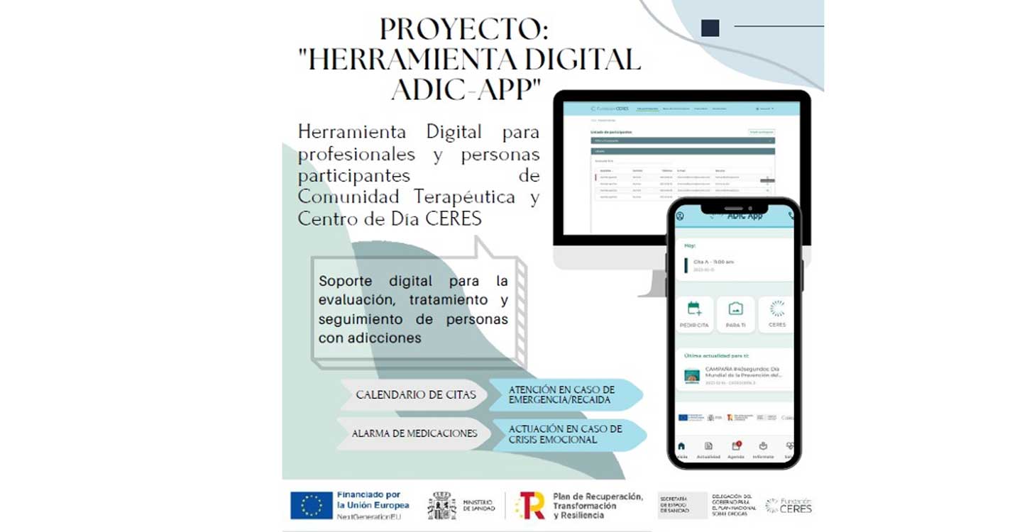 “Fundación Ceres ante el reto de un gran proyecto para digitalizar el tratamiento de las adicciones”